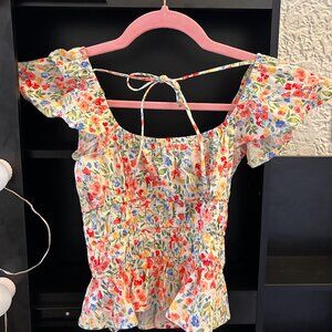 Altar'd State xs floral print top.